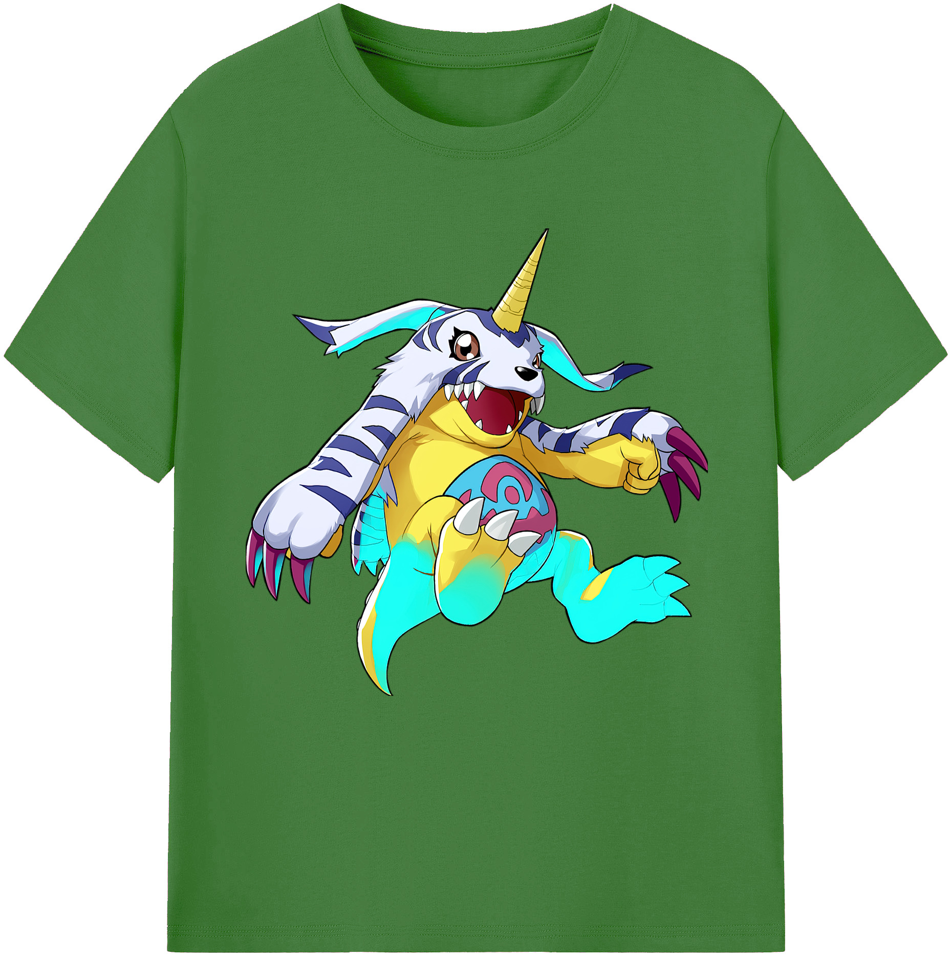（画像用） Digimon デジタルモンスター/デジモン レディースカジュアルプリントTシャツ（綿100％）